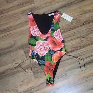 ATOIR The Celeste Bodysuit In Scarlet Rose